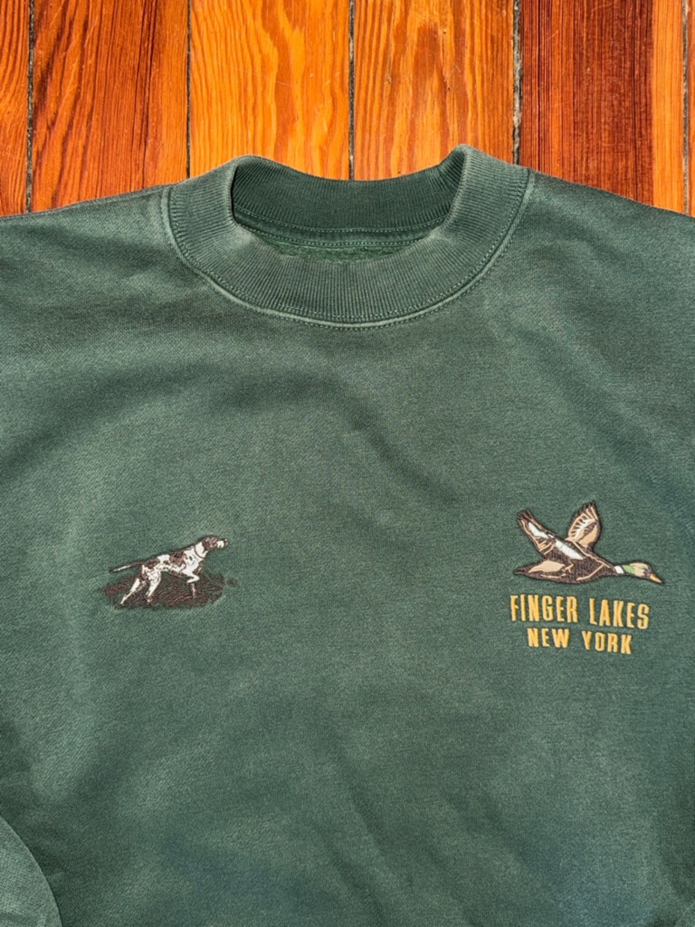 Abercrombie & Fitch Forest Green Crewneck Sweatshirt - Picture 3 of 4
